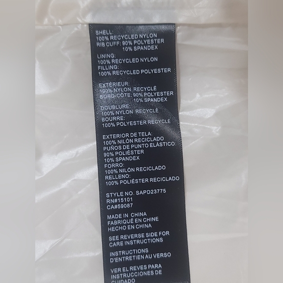 Sanctuary Puffer-Up Premium Down Filled Recycled Fabric Jacket Women's Size Lg - Picture 6 of 16